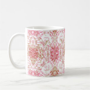Nahtlose Spitzen-Ornamentaldekoration elegant Kaffeetasse
