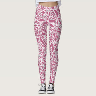 Nahtlose Spitzen-Rose romantisches Retro-Vintages  Leggings