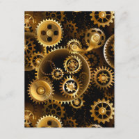 Nahtlose Steampunk-Messinggeräte