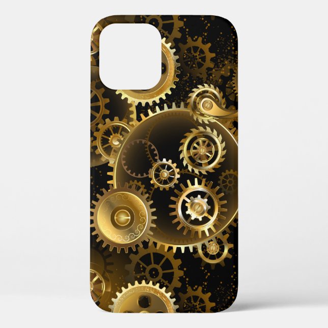 Nahtlose Steampunk-Messinggeräte Case-Mate iPhone Hülle (Rückseite)