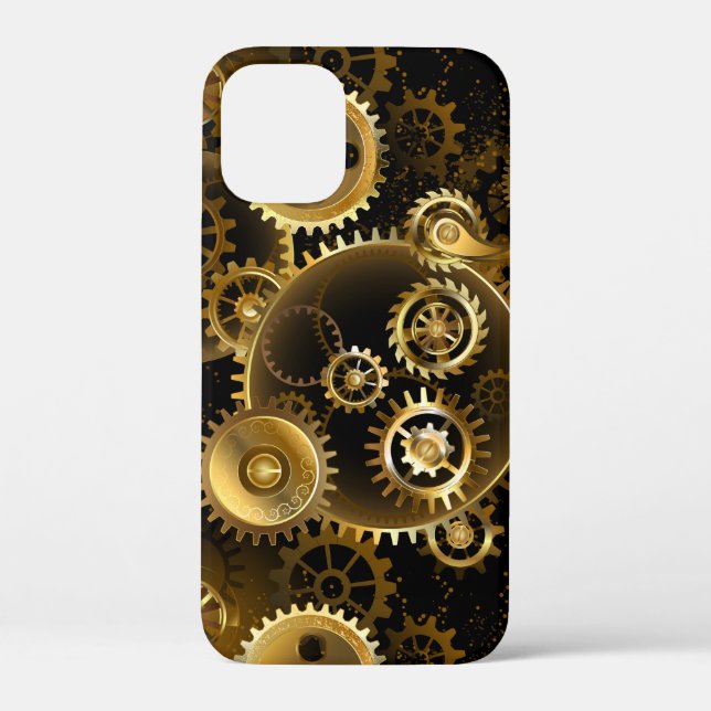 Nahtlose Steampunk-Messinggeräte Case-Mate iPhone Hülle (Rückseite)