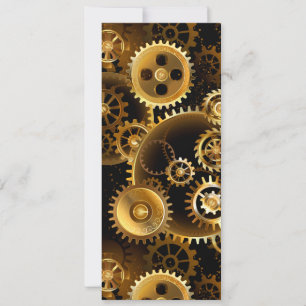 Nahtlose Steampunk-Messinggeräte Karte