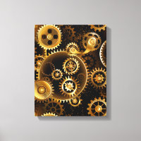 Nahtlose Steampunk-Messinggeräte