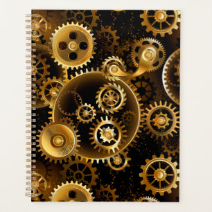 Nahtlose Steampunk-Messinggeräte Planer