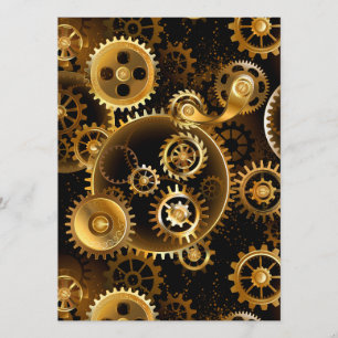 Nahtlose Steampunk-Messinggeräte Programm