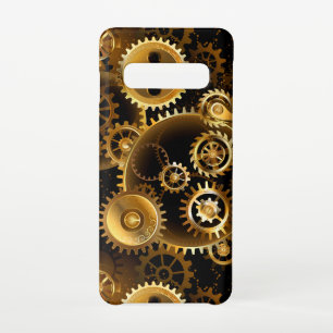 Nahtlose Steampunk-Messinggeräte Samsung Galaxy S10 Hülle