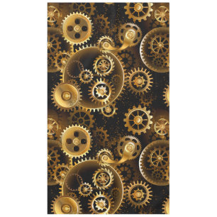 Nahtlose Steampunk-Messinggeräte Tischdecke