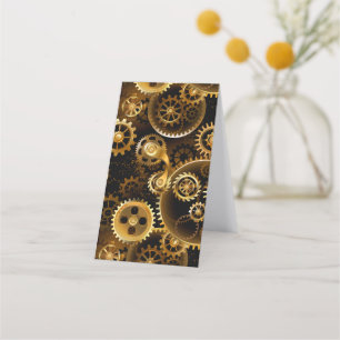 Nahtlose Steampunk-Messinggeräte Treuekarte