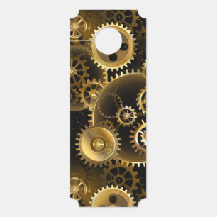 Nahtlose Steampunk-Messinggeräte Türanhänger