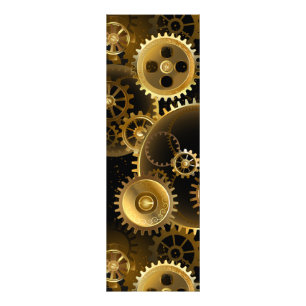 Nahtlose Steampunk-Messingzahnräder Fotodruck