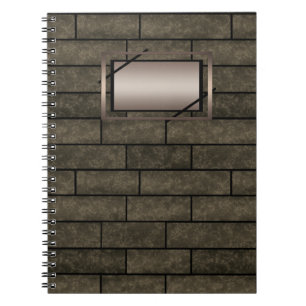 Nahtlose Steine loft braune graue Farben drucken Notizblock