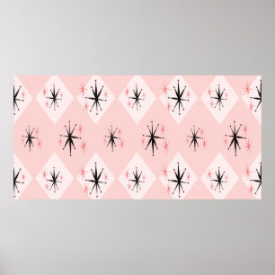 Nahtlose Sternexplosion des Atomalters, inspiriert Poster