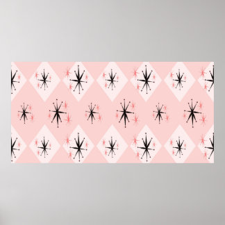 Nahtlose Sternexplosion des Atomalters, inspiriert Poster