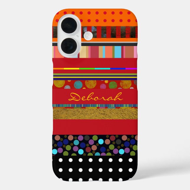 Nahtlose Streifen Personalisiert Case-Mate iPhone Hülle (Rückseite)