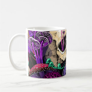 Nahtlose Tapete Muster. Bright Magic Psychedel Kaffeetasse