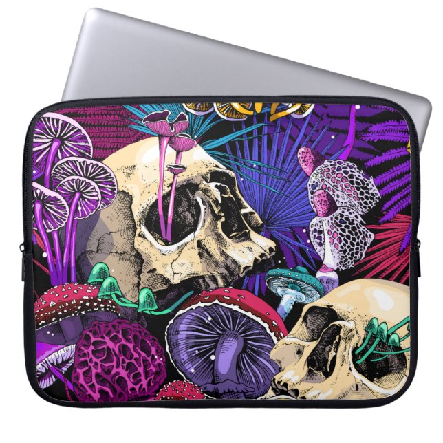 Nahtlose Tapete-Muster. Bright Magic Psychedel Laptopschutzhülle (Vorderseite)