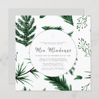 Nahtlose Taufe für Baby Christening Einladung