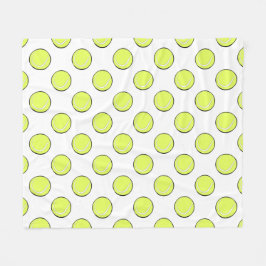 Nahtlose Tennissball-Muster \ Fleecedecke