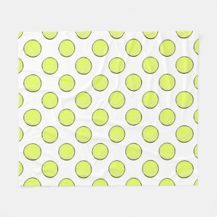 Nahtlose Tennissball-Muster \ Fleecedecke