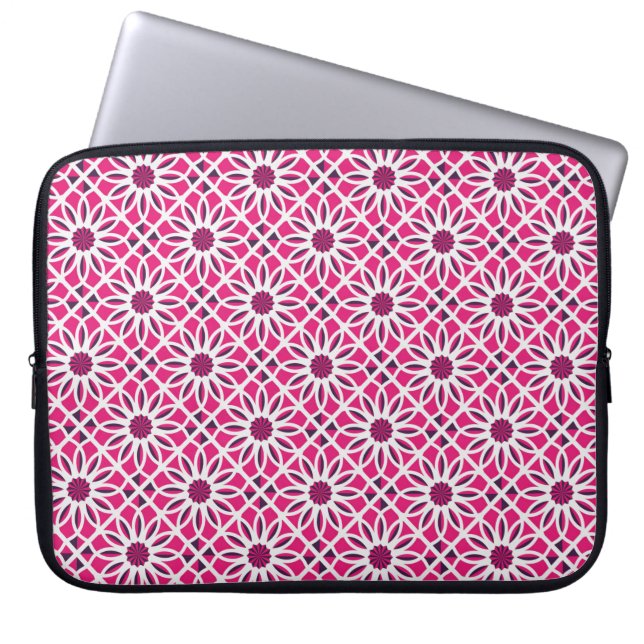 Nahtlose Textur mit arabischen geometrischen Ornam Laptopschutzhülle (Vorderseite)