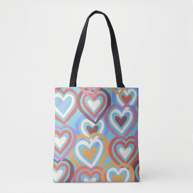 Nahtlose Textur mit lustigen Herzen  (Vorderseite)