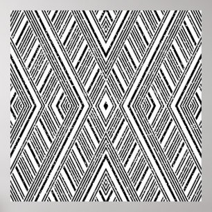 Nahtlose Textur mit schrägen weißen Streifen. Seam Poster