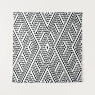 Nahtlose Textur mit schrägen weißen Streifen. Seam Wandteppich