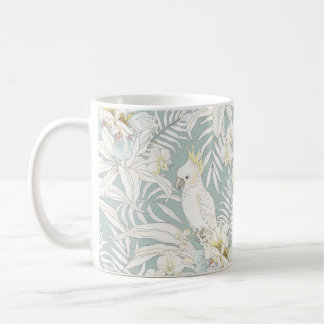 Nahtlose tropische Blume Orchid, Fl Kaffeetasse