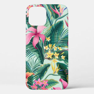nahtlose tropische Blumenmuster mit Hibiskus und Case-Mate iPhone Hülle