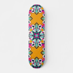 Nahtlose türkische Farbgebung Niedlich Skateboard