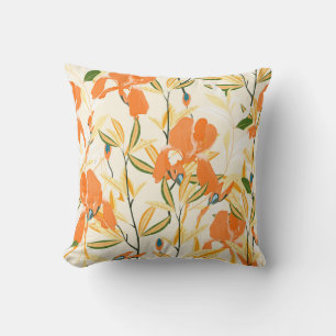 Nahtlose Vintage Blumenmuster. Arrangementorang Kissen