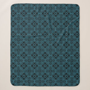Nahtlose Vintage Dekoration mit Ornamenten. Sherpadecke