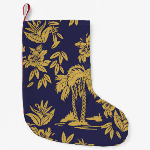Nahtlose Vintage Designs mit Hawaii, trop Kleiner Weihnachtsstrumpf