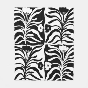 Nahtlose Vintage Hand mit Blumenmuster  Fleecedecke