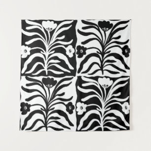 Nahtlose Vintage Hand mit Blumenmuster Wandteppich