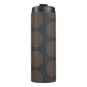 Nahtlose Vintage Mandalase. Vintages Dekorelement Thermosbecher