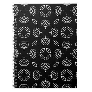 Nahtlose Vintage Muster in geometrischen Ornamente Notizblock