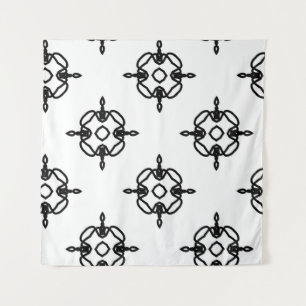 Nahtlose Vintage Muster in geometrischen Ornamente Wandteppich
