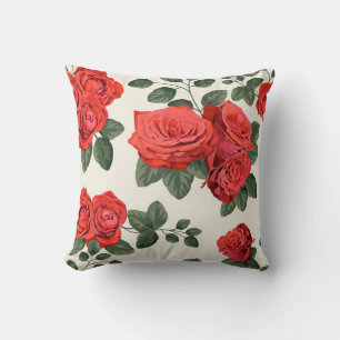 Nahtlose Vintage Rose Muster, Blumendesign. Kissen