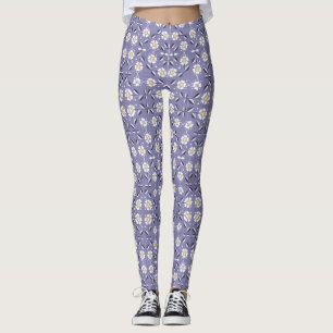 Nahtlose, violette Blume Pastellfarben bl Leggings