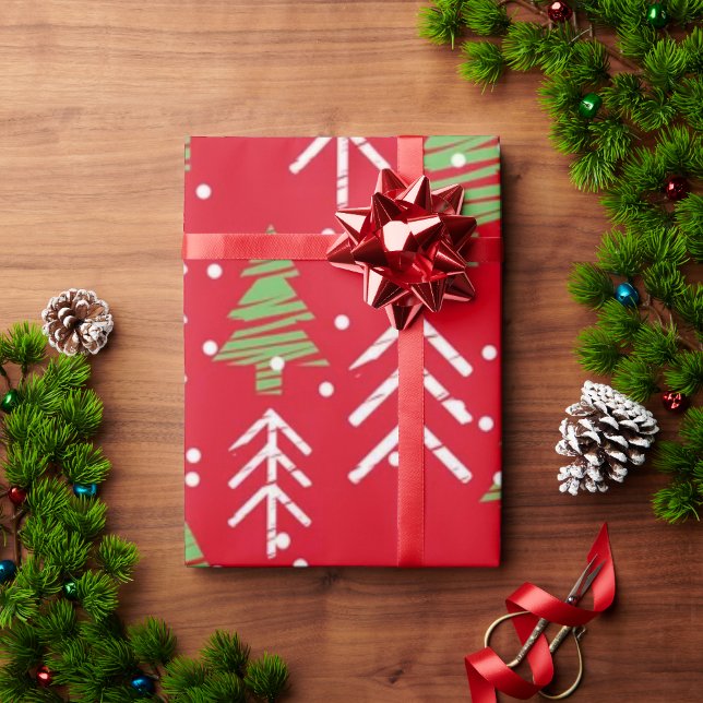 Nahtlose Weihnachtsmuster Geschenktasche Geschenkpapier (Seamless Christmas patterns gift bag for gift packing on Christmas occasion.)