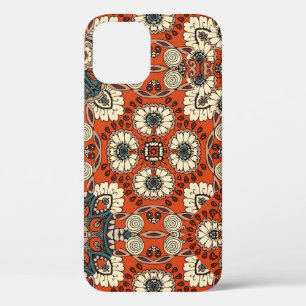 Nahtlose Ziermuster mit Blumen und Paiseln Case-Mate iPhone Hülle