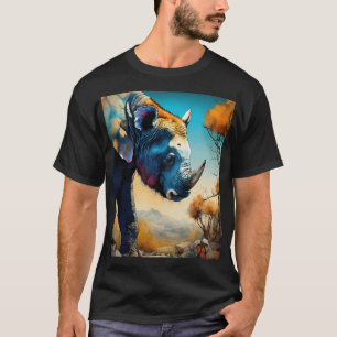Nahtlose Zusammensetzung: Minimalistischer Surreal T-Shirt