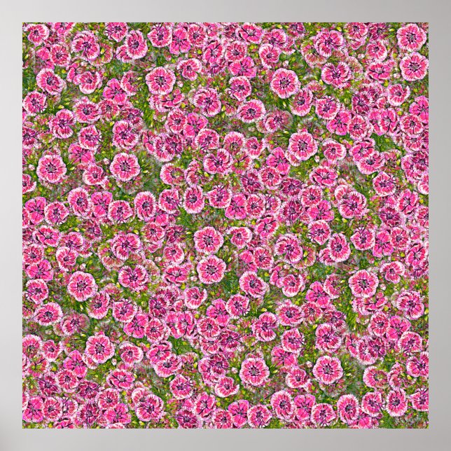 nahtloser abstrakter Hintergrund, Stoffstrom in Fa Poster (Vorne)