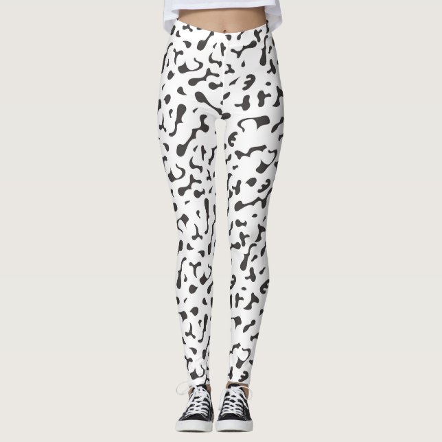 Nahtloser Abstrakter Vector Amorphe Gemustert Leggings (Vorderseite)