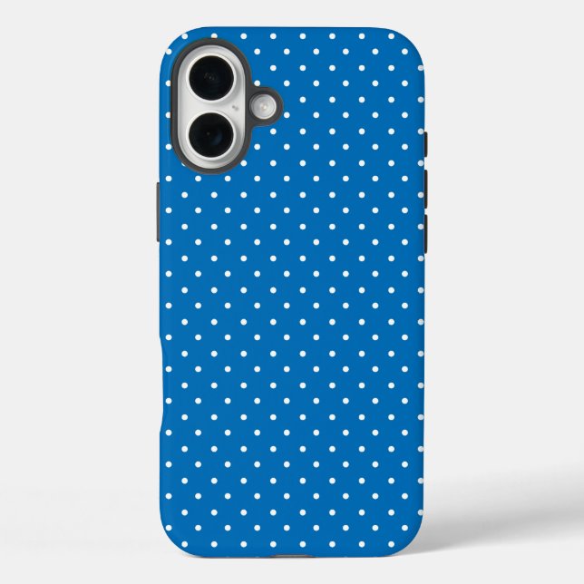Nahtloser blauer Hintergrund mit Punktenmuster  Case-Mate iPhone Hülle (Rückseite)