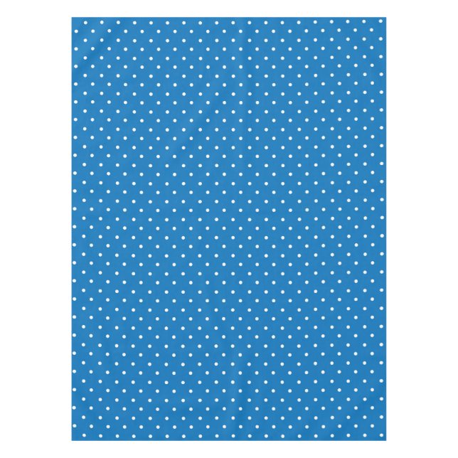 Nahtloser blauer Hintergrund mit Punktenmuster  Tischdecke (Vorderseite)
