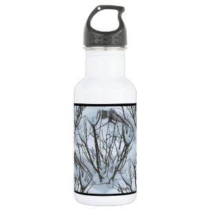 Nahtloser Eisiger Baum Busch Edelstahlflasche
