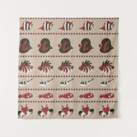 Nahtloser Hintergrund mit Meereslebewesen - Krabbe