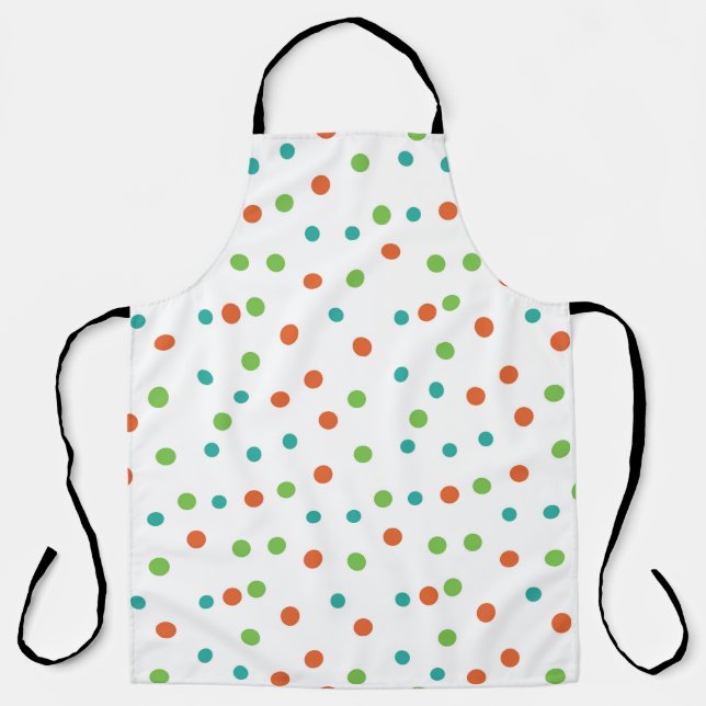 Nahtloser Hintergrund mit Polka Punktmuster. Polka Schürze (Vorderseite)